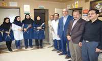 به مناسبت روز رادیولوژی  از پرسنل تصویربرداری بیمارستان نقوی تقدیر شد